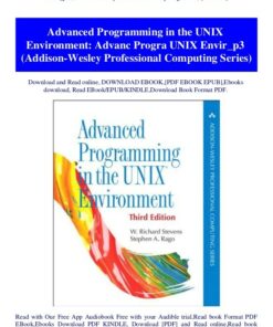 Advanced Programming in the UNIX Environment: Advanc Progra UNIX Envir_p3