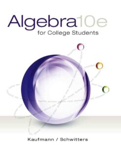 Algebra for College Students 10th Edition