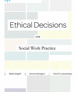 Brooks/Cole Empowerment Series: Ethical Decisions for Social Work Practice 9th Edition