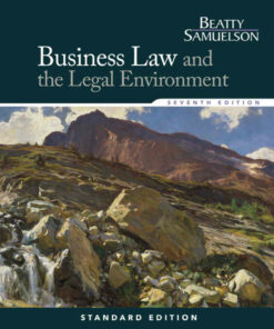 Business Law and the Legal Environment Standard 7th Edition
