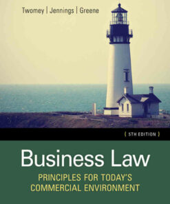 Business Law: Principles for Today's Commercial Environment 5th Edition