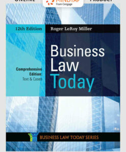 Business Law Today Comprehensive Text & Cases 12th Edition