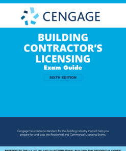 Cengage Building Contractor's Licensing Exam Guide: Based on the 2021 IRC & IBC 6th Edition