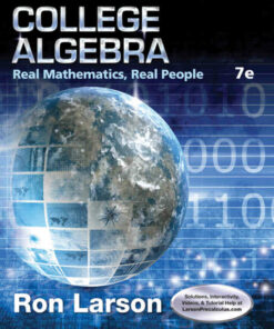 College Algebra: Real Mathematics Real People 7th Edition