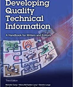 Developing Quality Technical Information: A Handbook for Writers and Editors