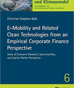 E-Mobility and Related Clean Technologies from an Empirical Corporate Finance Perspective: State of Economic Research Sourcing Risks and Capital Market Perception
