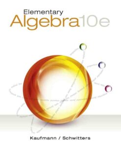 Elementary Algebra 10th Edition
