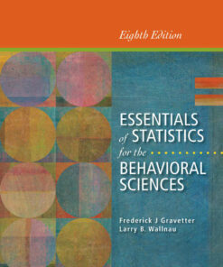 Essentials of Statistics for the Behavioral Sciences 8th Edition