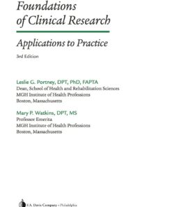 Foundations of Clinical Research 3rd Edition