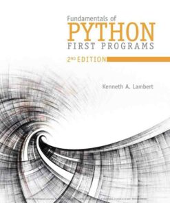 Fundamentals of Python: First Programs 2nd Edition