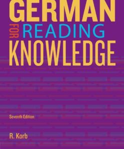 German for Reading Knowledge 7th Edition