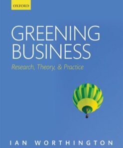 Greening Business: Research Theory and Practice