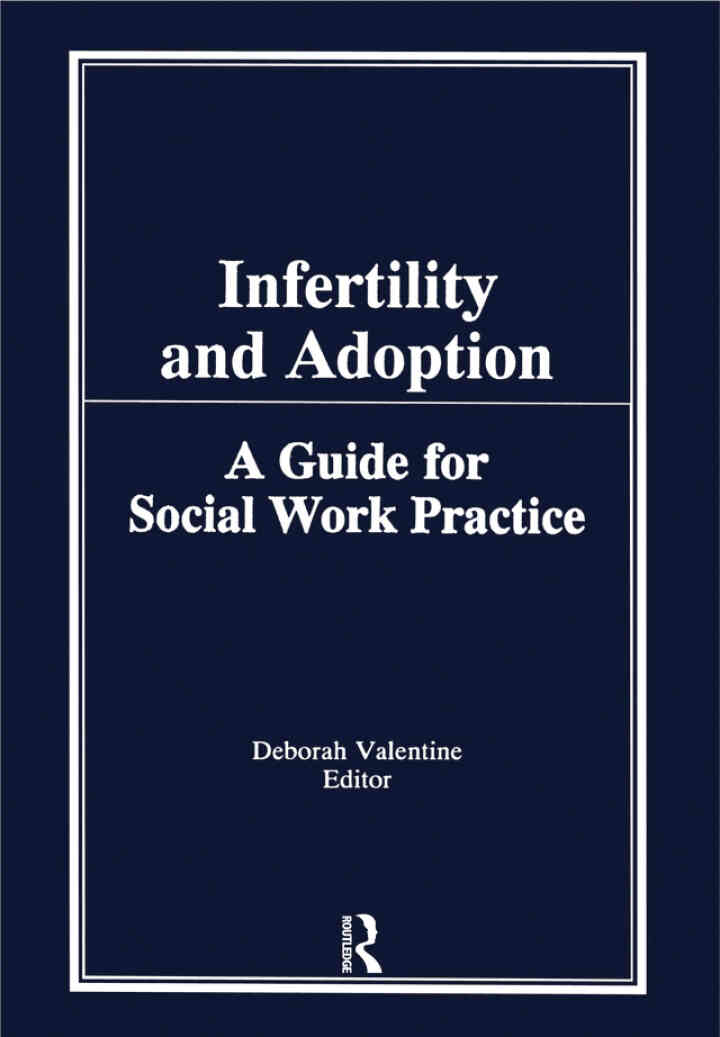 Infertility and Adoption: A Guide for Social Work Practice