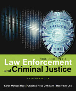 Introduction to Law Enforcement and Criminal Justice 12th Edition