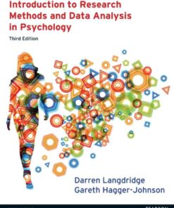 Introduction to Research Methods and Data Analysis in Psychology 3rd Edition
