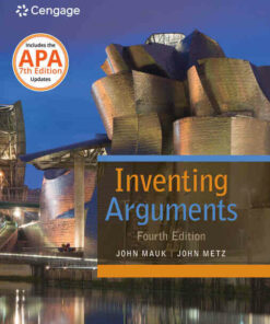 Inventing Arguments 2016 MLA Update 4th Edition