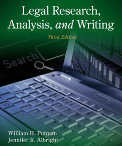 Legal Research Analysis and Writing 3rd Edition