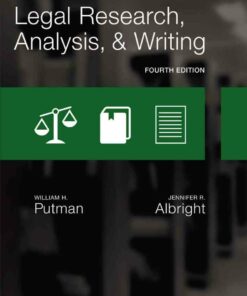 Legal Research Analysis and Writing 4th Edition