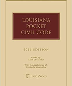 Louisiana Pocket Civil code 2016 Edition