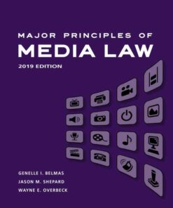 Major Principles of Media Law 2019 1st Edition