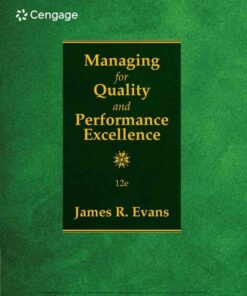 Managing for Quality and Performance Excellence 12th Edition