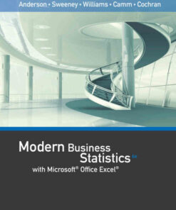 Modern Business Statistics with Microsoft? Excel? 6th Edition