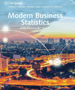 Modern Business Statistics with Microsoft? Excel? 7th Edition