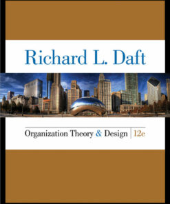 Organization Theory and Design 12th Edition