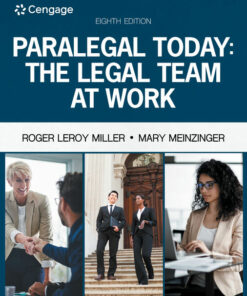 Paralegal Today: The Legal Team at Work 8th Edition