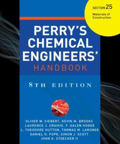 PERRYS CHEMICAL ENGINEERS HANDBOOK 8/E SECTION 25 MATERIALS OF CONSTRCTN