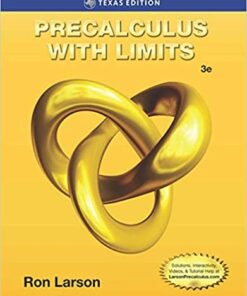 Precalculus with Limits Texas Edition