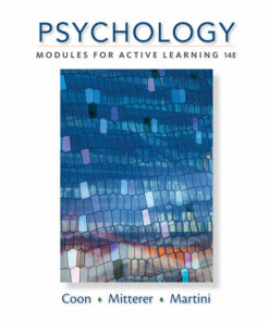 Psychology: Modules for Active Learning 14th Edition