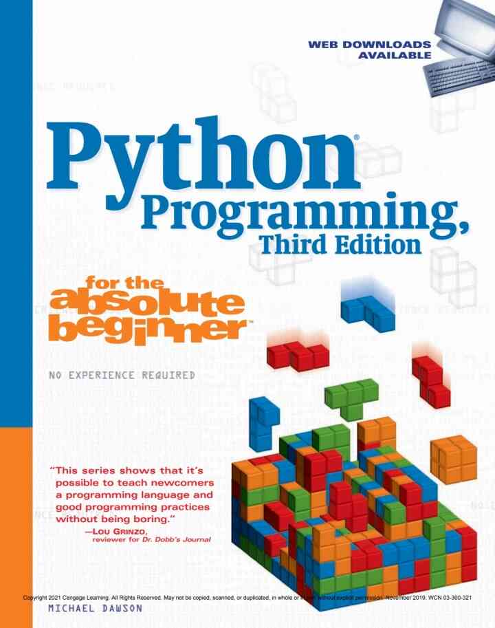 Python Programming for the Absolute Beginner 3rd Edition