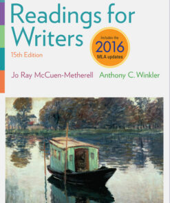 Readings for Writers 2016 MLA Update 15th Edition