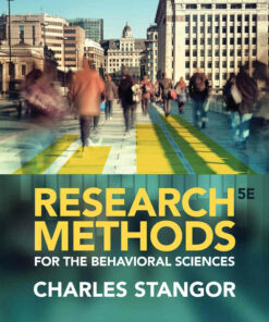 Research Methods for the Behavioral Sciences 5th Edition