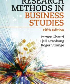 Research Methods in Business Studies 5th Edition