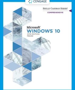 Shelly Cashman Series Microsoft / Windows 10 Comprehensive 2019 1st Edition