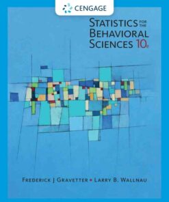 Statistics for The Behavioral Sciences 10th Edition