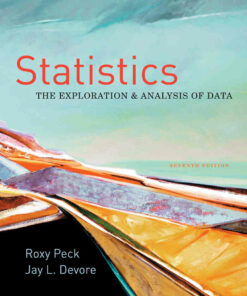 Statistics: The Exploration & Analysis of Data 7th Edition