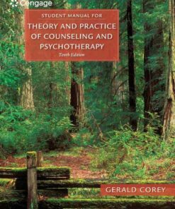 Student Manual for Theory and Practice of Counseling and Psychotherapy 10th Edition
