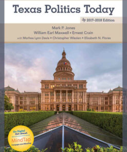 Texas Politics Today 2017-2018 18th Edition