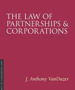 The Law of Partnerships and Corporations