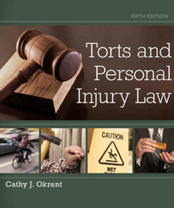 Torts and Personal Injury Law 5th Edition