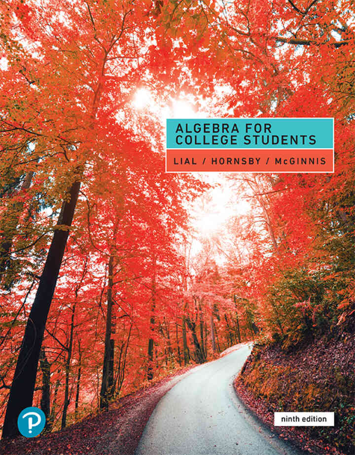 Algebra for College Students, 9th Edition