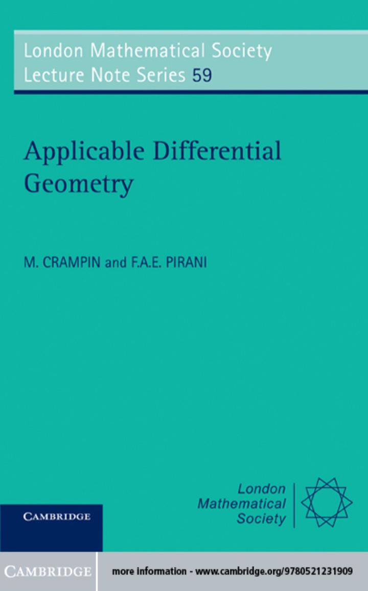 Applicable Differential Geometry