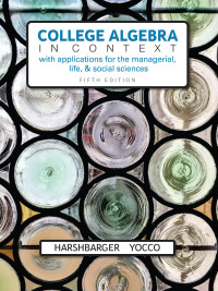 College Algebra in Context (Subscription)