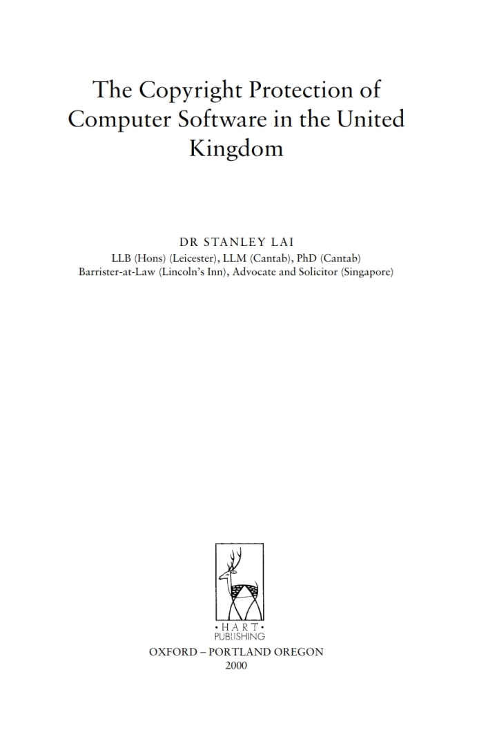 Copyright Protection of Computer Software in the United Kingdom