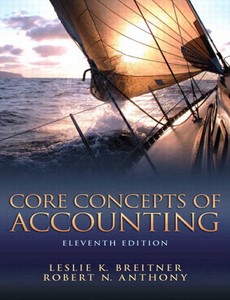 Core Concepts of Accounting 11th Edition by Leslie K. Breitne