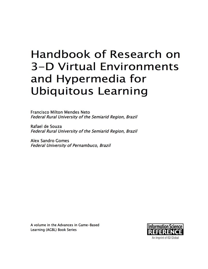 Handbook of Research on 3-D Virtual Environments and Hypermedia for Ubiquitous Learning