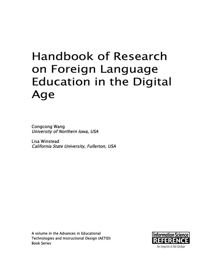 Handbook of Research on Foreign Language Education in the Digital Age